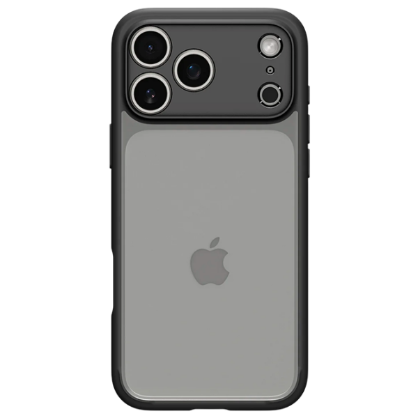 Husă pentru smartphone Apple iPhone 17 Pro Max (Ultra Hybrid) Transparent Black Matt Spigen, TPU, MagSafe Back photo 1