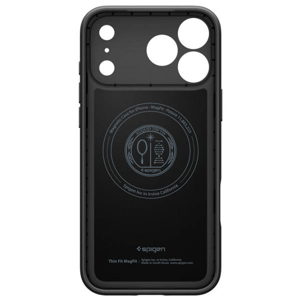 Чехол для смартфона Apple iPhone 17 Pro (Thin Fit) Черный Черный Spigen, ТПУ, MagSafe Back photo 4