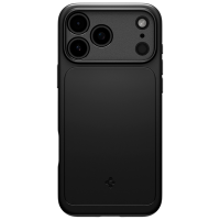Husă pentru smartphone Apple iPhone 17 Pro Max (Thin Fit) Black Black Spigen, TPU, MagSafe Back