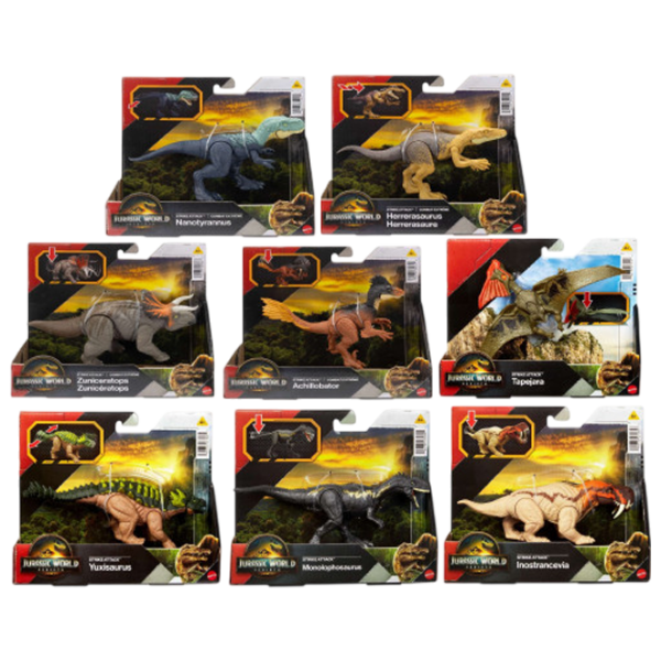 Figurină Mattel Jurassic World Strike Attack 4+ / Multicolor photo 1