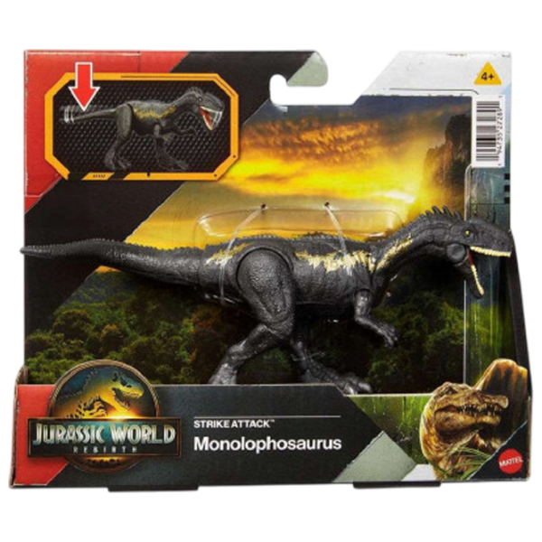 Figurină Mattel Jurassic World Strike Attack 4+ / Multicolor photo 2