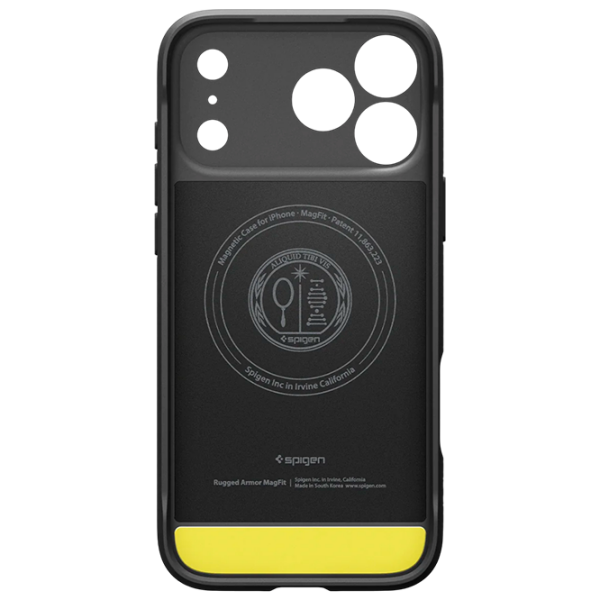 Husă pentru smartphone Apple iPhone 17 Pro Max (Rugged Armor) Black Black Matt Spigen, TPU, MagSafe Back photo 4