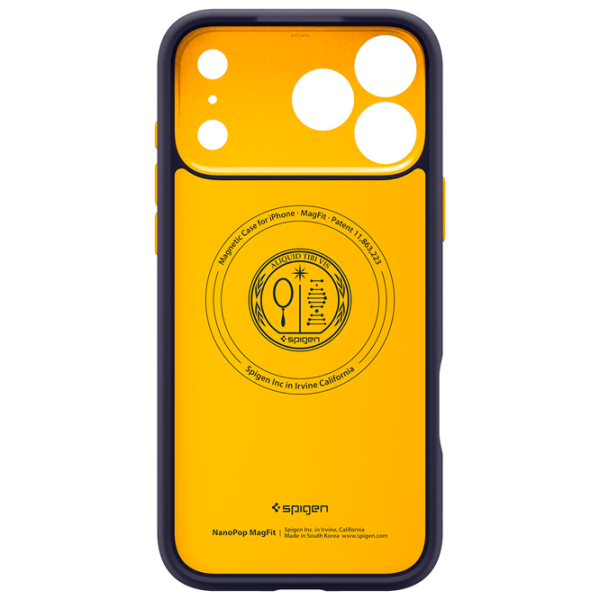 Чехол для смартфона Apple iPhone 17 Pro (Nano Pop) Желтый Голубичный синий Spigen, ТПУ, MagSafe Back photo 6