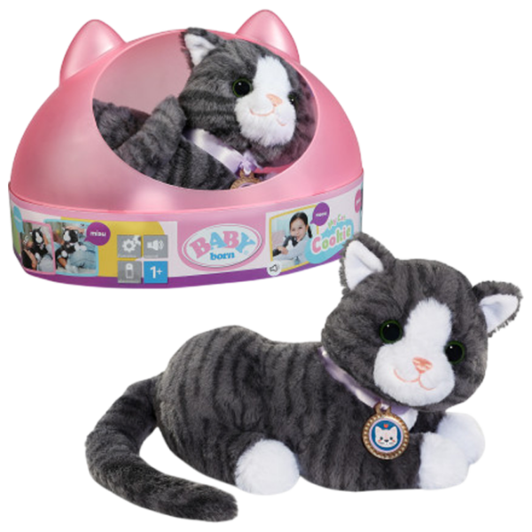 Мягкая игрушка Zapf Baby Born My Cat Cookie 837580 Серый 3+ photo 2
