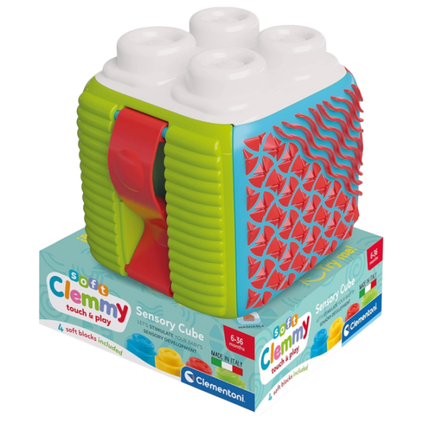 Развивающий набор Clementoni Soft Clemmy Sensory Cube 17902 Разноцветный 0.5+ photo 4