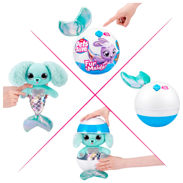 Figurină Zuru Pets Alive Furmaids 3+ / Multicolor photo 10