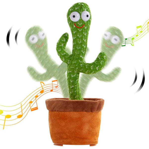 Jucărie interactivă Lulu Cactus muzical T808-3 Green Pentru copii, 6 luni photo 2