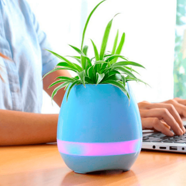 Ghiveci smart Helmet Music Flowerpot Blue 5 W photo 7
