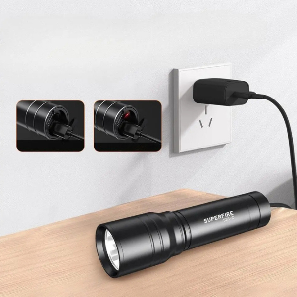 Lanternă Superfire S33-C Black  photo 2