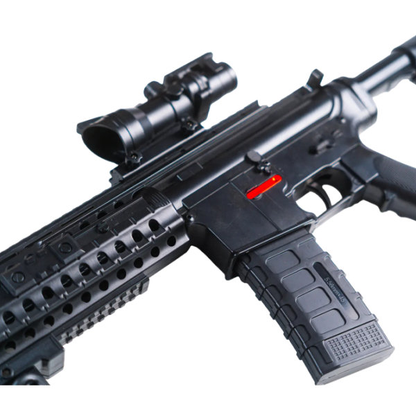 Игрушечный автомат Splatter Ball Gun HK416 1803 Черный патронный, Гелевые шарики, 10+ photo 3