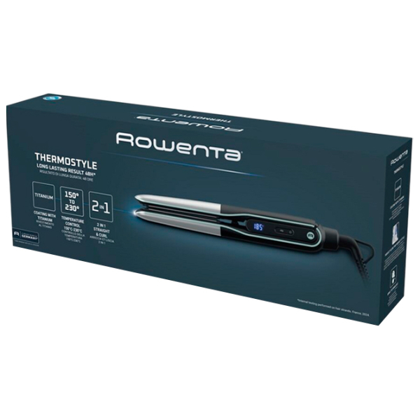 Placă de îndreptat părul Rowenta SF7120E0 Black De îndreptat / Titan / 230 °C photo 5