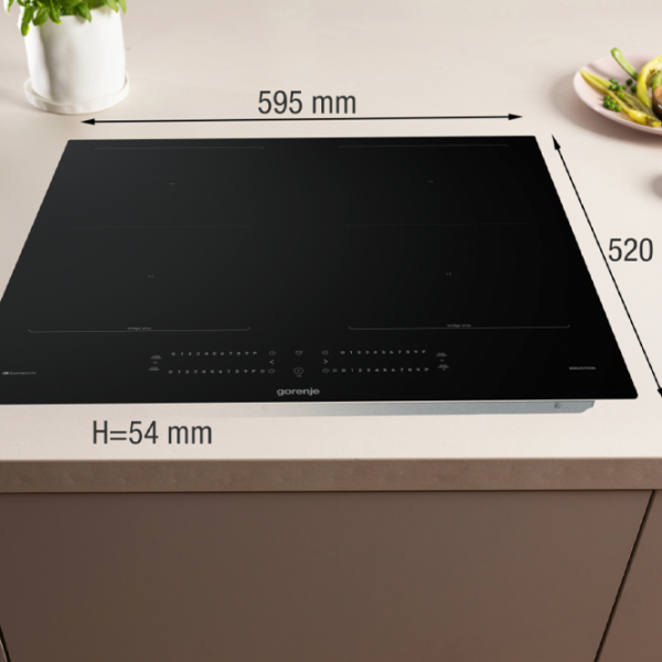 Plită încorporabilă cu inducție Gorenje GI6442BSCWF Black Sticlă călită, 7360 W photo 8