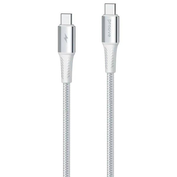 Cablu pentru telefon Proove WireX Pro USB Type-C / USB Type-C White  photo 1