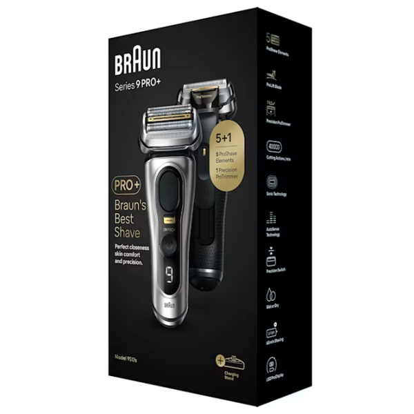 Бритва электрическая Braun Series 9 Pro+ Серебряный  photo 2