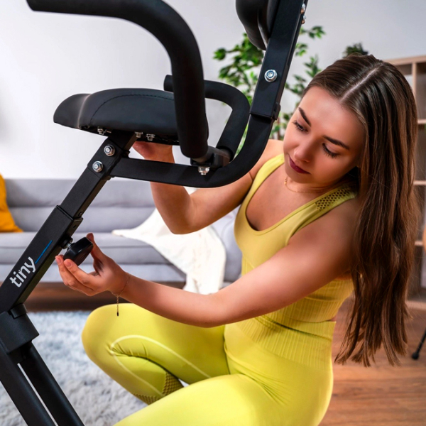 Bicicletă fitness Thunder TINY Black Blue , 110 kg photo 5