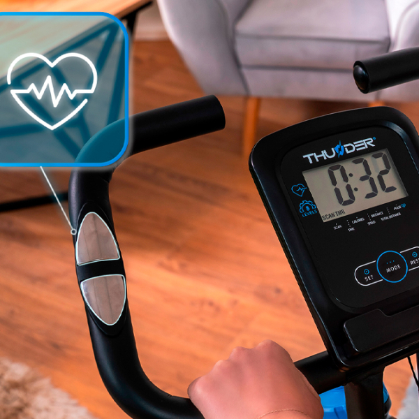 Bicicletă fitness Thunder TINY Black Blue , 110 kg photo 7