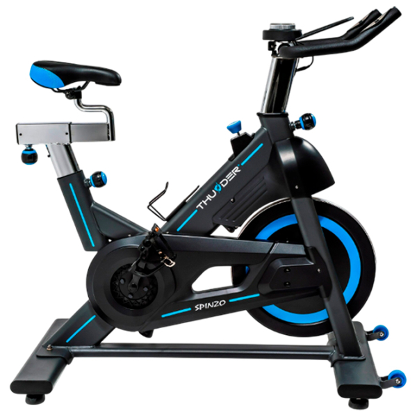 Bicicletă fitness Thunder SPINZO Black Blue , 135 kg photo 2
