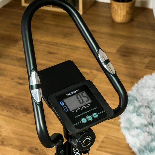 Bicicletă eliptică Thunder Loop Black Blue 110 kg photo 9