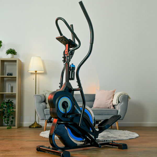 Bicicletă eliptică Thunder Loop Black Blue 110 kg photo 12