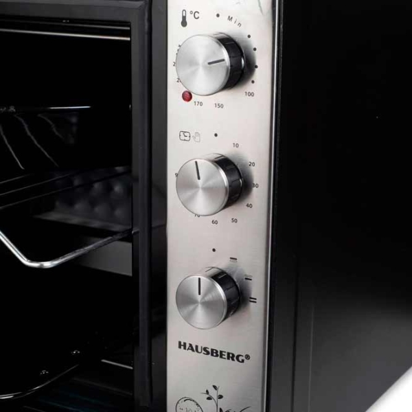 Электрическая печь HAUSBERG HB8022 Черный 2500 Вт, 70 л photo 8