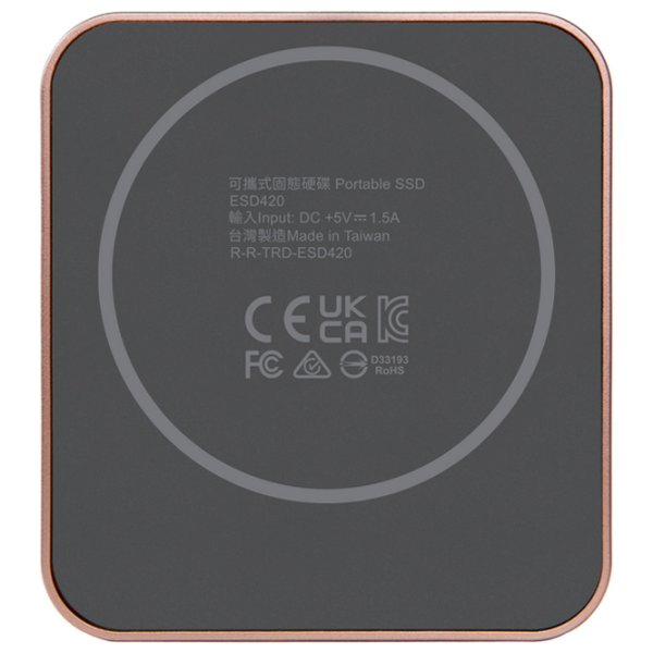 Unități de stocare externe SSD Transcend ESD420 2 TB Rose Gold  photo 3