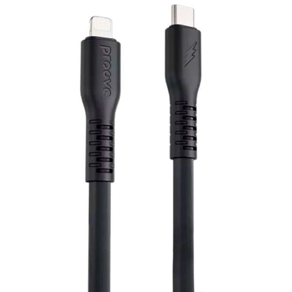 Cablu pentru telefon Proove Eternal USB Type-C / Lightning Black  photo 1