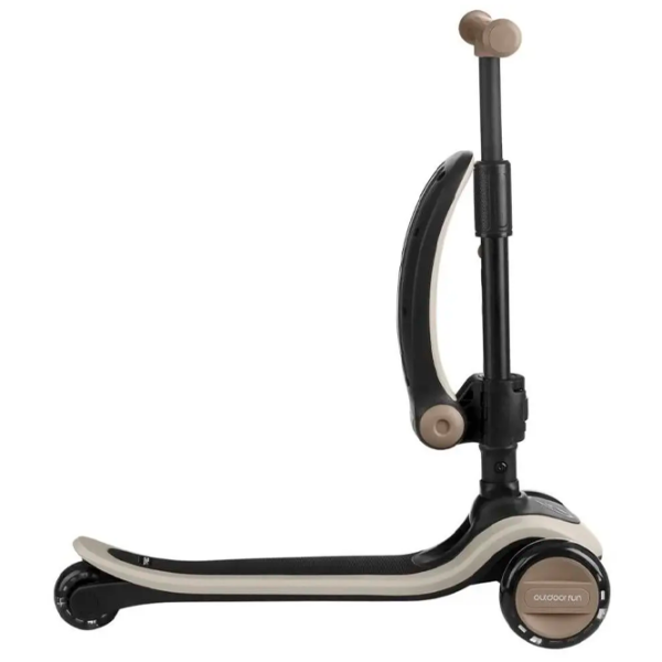 Trotinetă pentru copii cu trei roți KikkaBoo Treo (3800171211710) Beige 2 ani, 50 kg, Din PU photo 3