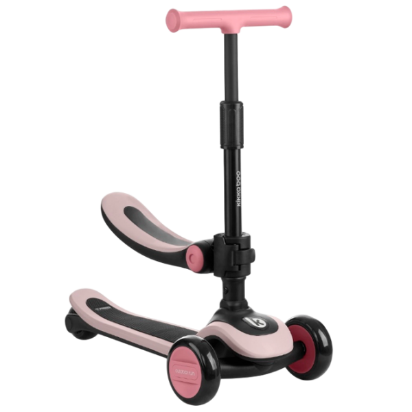 Trotinetă pentru copii cu trei roți KikkaBoo Treo (31006010136) Pink 2 ani, 50 kg, Din PU photo 1