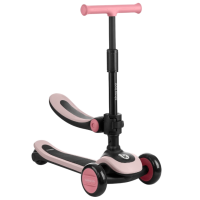 Trotinetă pentru copii cu trei roți KikkaBoo Treo (31006010136) Pink 2 ani, 50 kg, Din PU