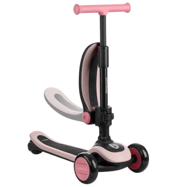 Trotinetă pentru copii cu trei roți KikkaBoo Treo (31006010136) Pink 2 ani, 50 kg, Din PU photo 4