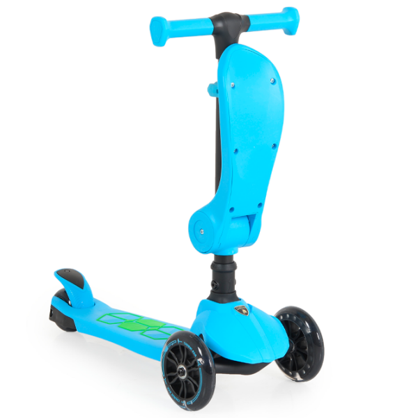 Trotinetă pentru copii cu trei roți Moni Lamborghini 2in1 (1286844) Blue 2 ani, 50 kg, Din PU photo 2