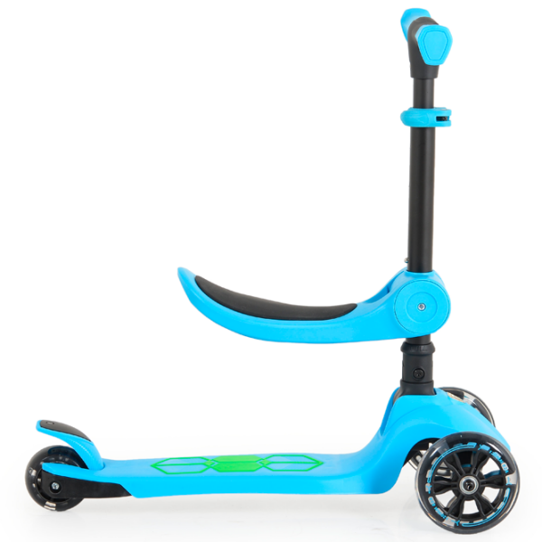 Trotinetă pentru copii cu trei roți Moni Lamborghini 2in1 (1286844) Blue 2 ani, 50 kg, Din PU photo 4