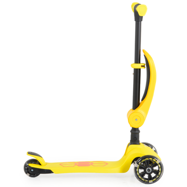 Trotinetă pentru copii cu trei roți Moni Lamborghini 2in1 (1286845) Yellow 2 ani, 50 kg, Din PU photo 8