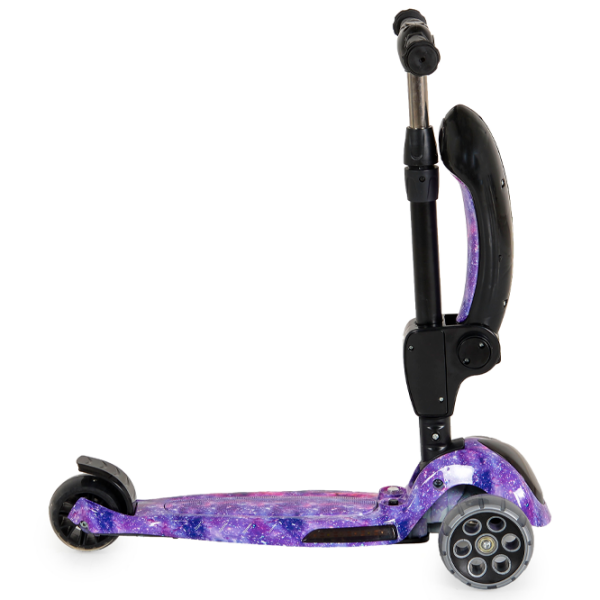 Trotinetă pentru copii cu trei roți Moni Rumble (1286848) Purple 3 ani, 50 kg, Din PU photo 6