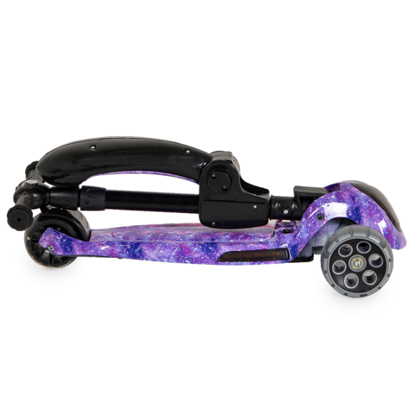 Trotinetă pentru copii cu trei roți Moni Rumble (1286848) Purple 3 ani, 50 kg, Din PU photo 7