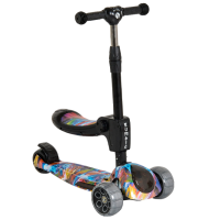 Trotinetă pentru copii cu trei roți Moni Rumble (1286849) Multicolor 3 ani, 50 kg, Din PU