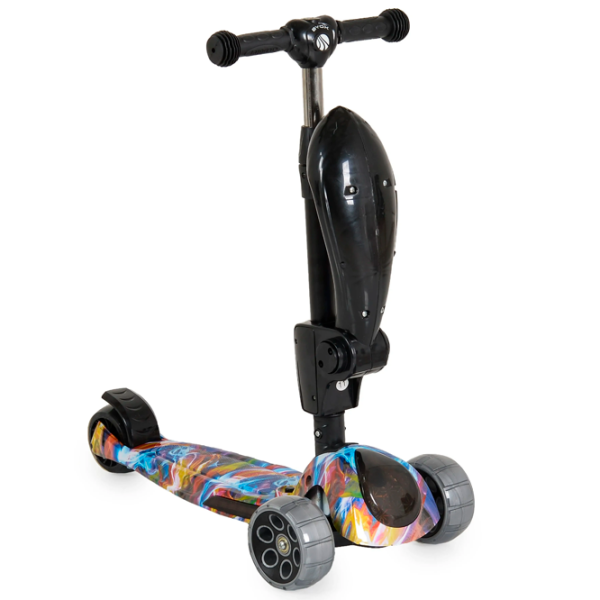 Trotinetă pentru copii cu trei roți Moni Rumble (1286849) Multicolor 3 ani, 50 kg, Din PU photo 3