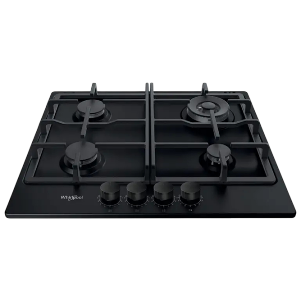 Plită încorporabilă pe gaz Whirlpool TKRL 661 NB Black Oțel emailat, Gratare: Fontă photo 7