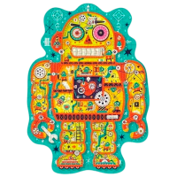 Puzzle 2D Mideer Fabrica de roboți (MD3169) Numărul de piese: 226, Vârsta recomandată: 6+