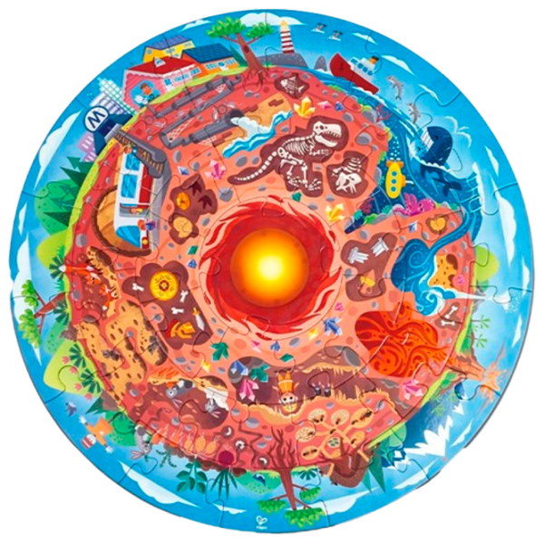 Puzzle Hape Подземный мир (E1637) Количество деталей: 36, Рекомендуемый возраст: 4+ photo 1