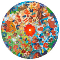 Puzzle Hape Epoca de Piatră (E1638) Numărul de piese: 100, Vârsta recomandată: 6+