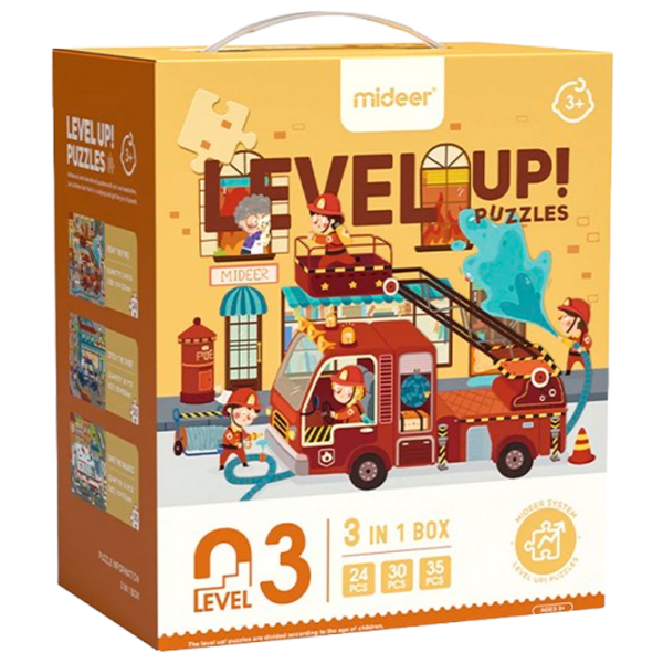 Set de puzzle-uri Mideer Salvatorii orașului (MD3174) Numărul de piese: 89 , Vârsta recomandată: 3+ photo 1