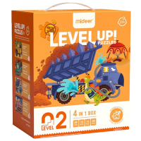 Set de puzzle-uri Mideer Proiectele dinozaurilor (MD3200) Numărul de piese: 57, Vârsta recomandată: 2.5+