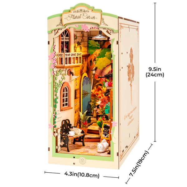 Puzzle 3D RoLife Book Nook (TGB09) Numărul de piese: 164, Vârsta recomandată: 14+ photo 6