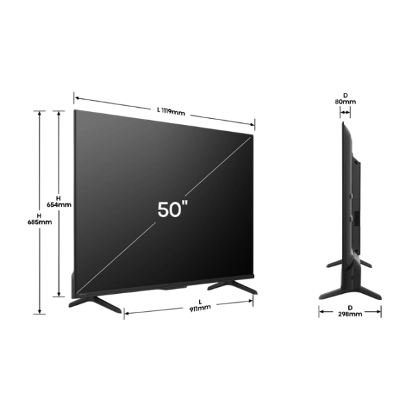 Televizor Hisense 50E7Q Pro Smart TV 4K Black 50" | QLED | 4K photo 8