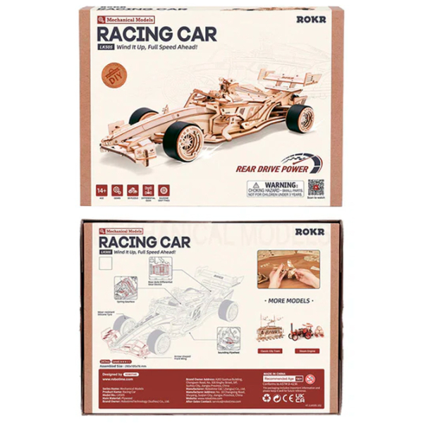 Puzzle 3D ROKR Racing Cars (LK505) Numărul de piese: 246, Vârsta recomandată: 10+ photo 6