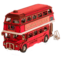 Puzzle 3D RoLife London Tour Bus (TGM02) Numărul de piese: 145, Vârsta recomandată: 14+
