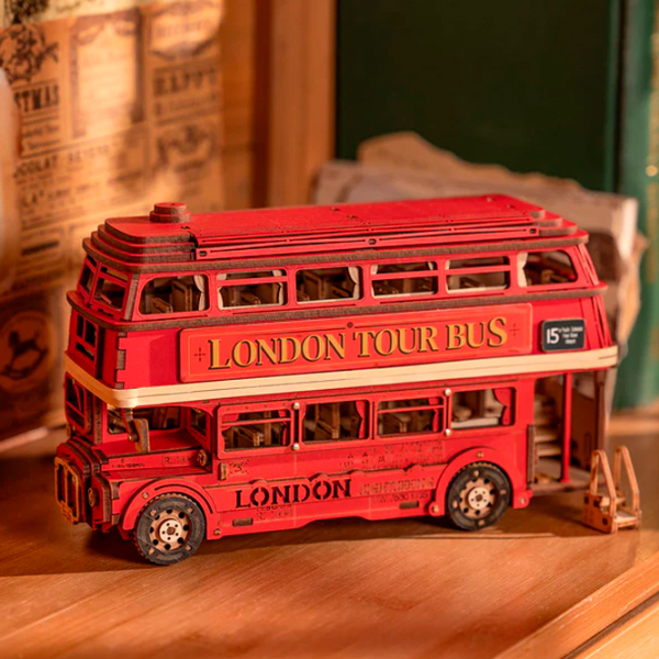 Puzzle 3D RoLife London Tour Bus (TGM02) Numărul de piese: 145, Vârsta recomandată: 14+ photo 2