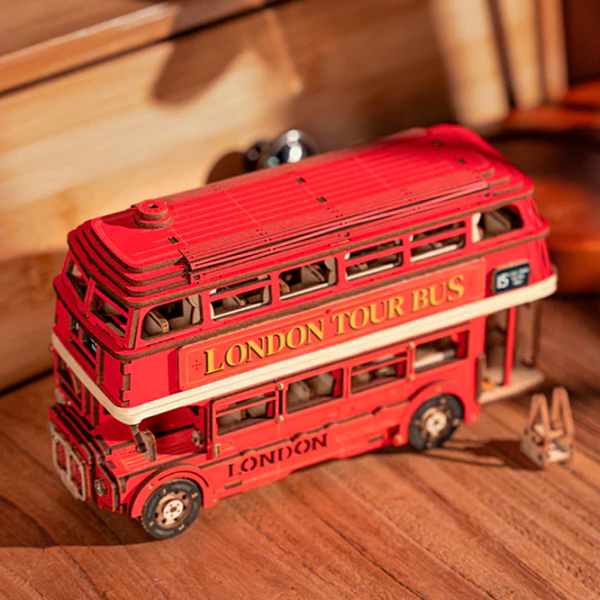 Puzzle 3D RoLife London Tour Bus (TGM02) Numărul de piese: 145, Vârsta recomandată: 14+ photo 3