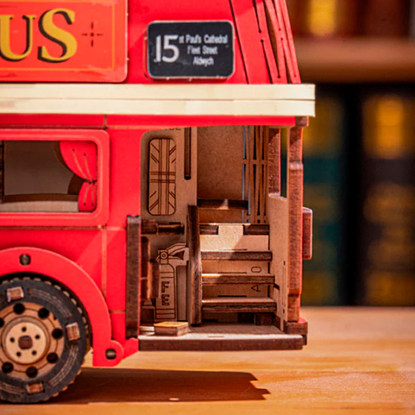 Puzzle 3D RoLife London Tour Bus (TGM02) Numărul de piese: 145, Vârsta recomandată: 14+ photo 5